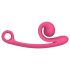 Snail Vibe Curve - 2u1 klitoris vibrator (ružičasti)