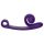 Snail Vibe Curve - 2u1 klitoris vibrator (ljubičasta)