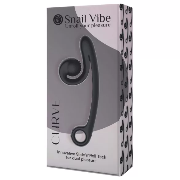 Snail Vibe Curve - 2u1 vibrator za klitoris (crni)