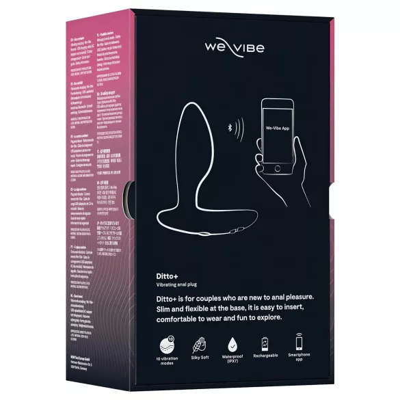 We-Vibe Ditto+ - analni vibrator na daljinsko upravljanje - crni