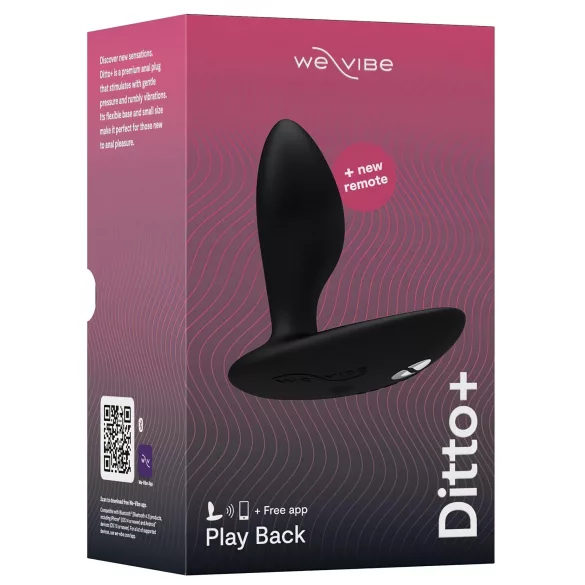 We-Vibe Ditto+ - analni vibrator na daljinsko upravljanje - crni