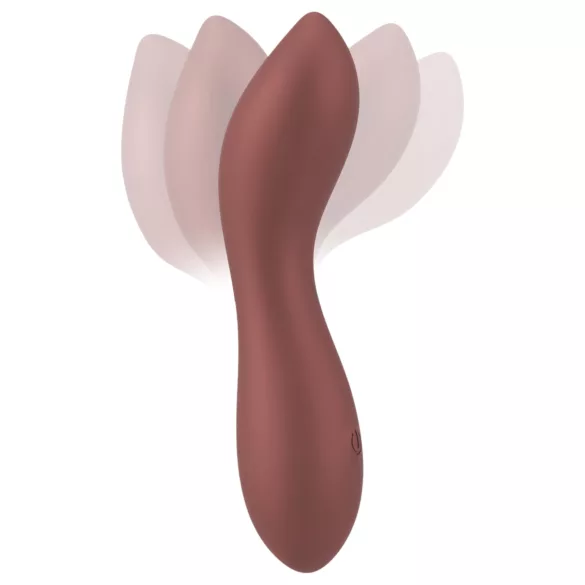 Smile - mini G-točka vibrator - fleksibilan - brončana boja