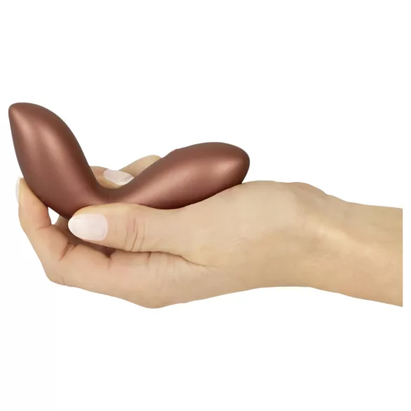 Smile - mini G-točka vibrator - fleksibilan - brončana boja