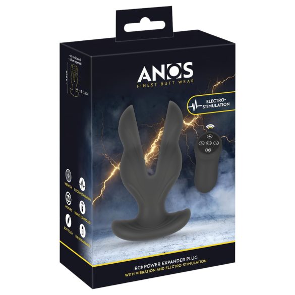 ANOS - analni vibrator s dva kraka - crna