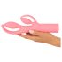 You2Toys Fabulous - punjivi vibrator s klitoralnim nastavkom (pink)
