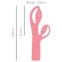 You2Toys Fabulous - punjivi vibrator s klitoralnim nastavkom (pink)