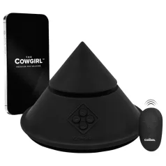   The Cowgirl Cone - premium seksualni stroj upravljan aplikacijom - s 2 zamjenjiva nastavka, 20 načina vibracija (crni)