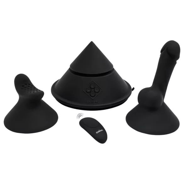The Cowgirl Cone - pametna seks-mašina s različitim nastavcima (crna)