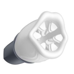   LUX Active First Class - masturbator s rotirajućom glavom (bijelo-sivo)