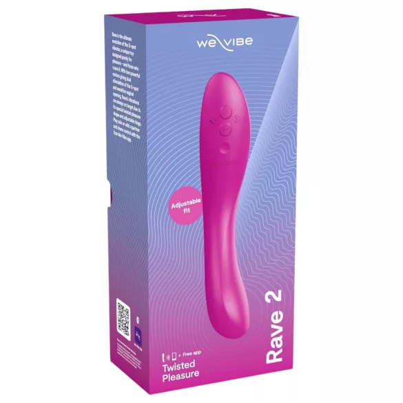 We-Vibe Rave 2 - vibrator za G-točku - punjivi - pametan - rozi