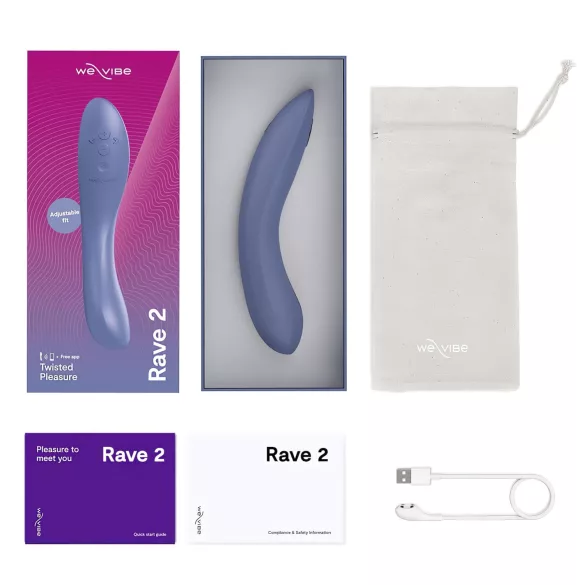 We-Vibe Rave 2 - G-točka vibrator s punjivom baterijom - plavi