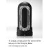 TENGA Flip Zero - snažni masturbator (crna)