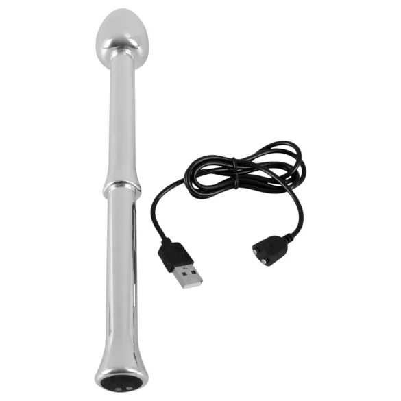 Rebel - metalni vibrator za prostatu (srebrni)
