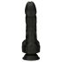 Naked Addiction - realističan vibrator s rotacijom i potiskivanjem (crni)