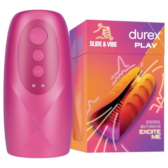 Durex Slide & Vibe - vodootporni punjivi vibrator (ružičasti)