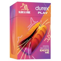   Durex Slide & Vibe - vodootporni vibrator od žira na baterije (ružičasti)