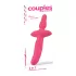 Couples Choice - vibrator za parove i analni plug - 2u1 - silikon - roza