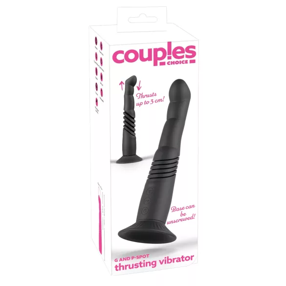 Couples Choice - vibrator za G i P točku - crni
