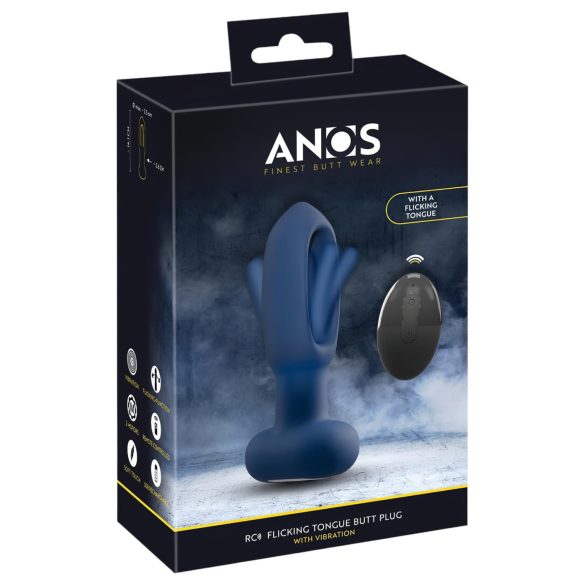 ANOS - analni vibrator s jezikom - plava