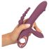 You2Toys - punjivi trostruki vibrator (ljubičasti)
