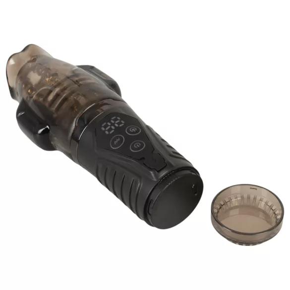 Stroker - masturbator s vakuumom i vibracijom - siva