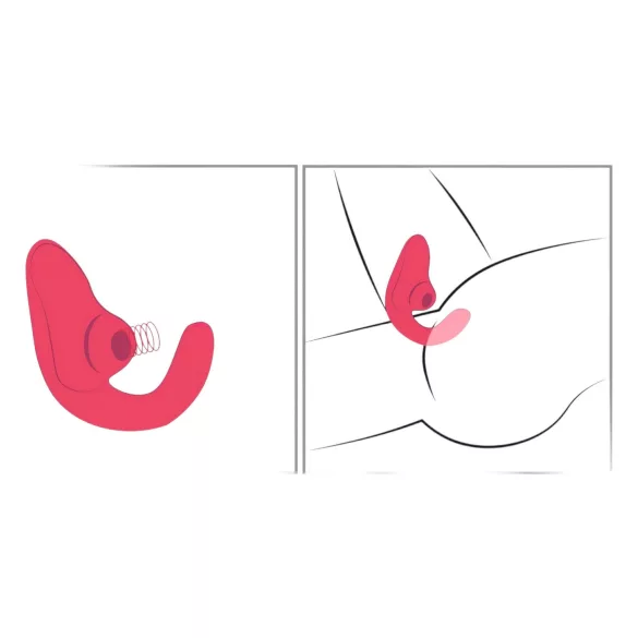 Womanizer Blend - vibrator za G-točku i klitoralni stimulator (koraljni)