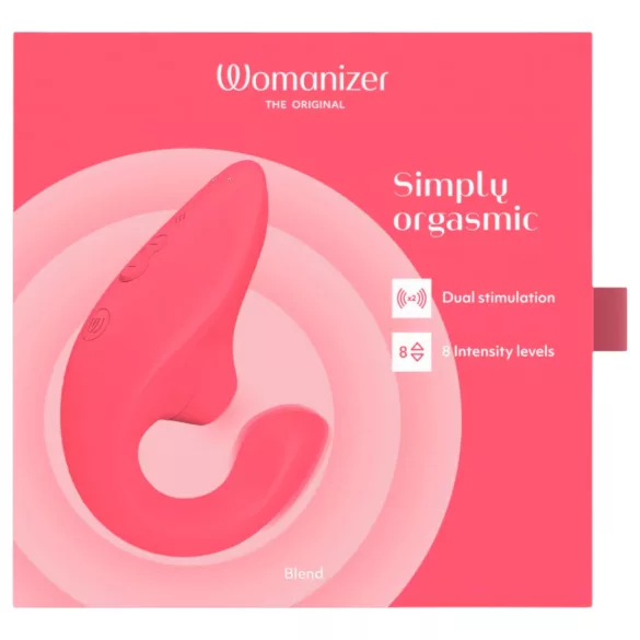 Womanizer Blend - vibrator za G-točku i klitoralni stimulator (koraljni)