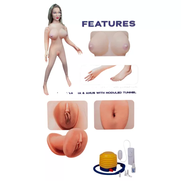 Excellent Power Amanda - realistična vibrirajuća lutka