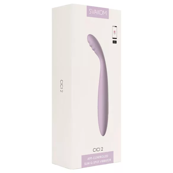 Svakom Cici 2 - vibrator za G-točku - inteligentni - silikon - ljubičasti