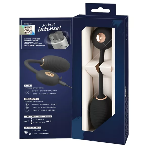 You2Toys Intense RC - vibracijsko jaje - crna