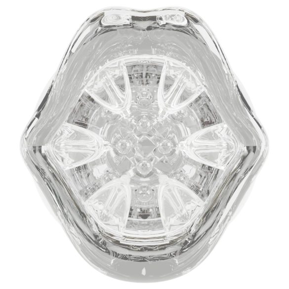 Stroker - masturbator s vibracijom i rotacijom - prozirno