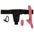 You2Toys - crveni strap-on vibrator set