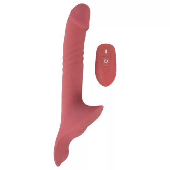 You2Toys - set za remen s vibratorom - crveni