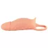 Realistixxx - vibrirajući penis prsten s navlakom - natur
