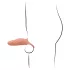 Realistixxx - vibrirajući penis prsten s navlakom - natur