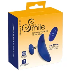   Smile - vibrator za gaćice s daljinskim upravljanjem - ekstra tanak - plavi