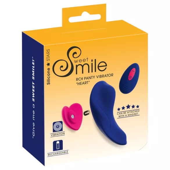 Smile - vibrator za gaćice s daljinskim upravljačem - plavi