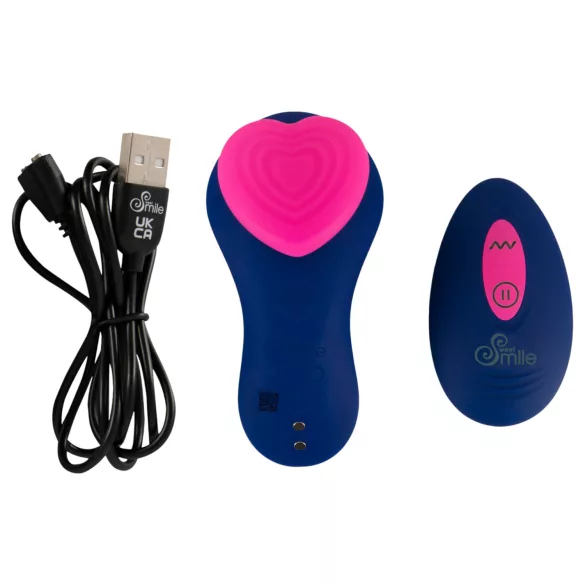 Smile - vibrator za gaćice s daljinskim upravljačem - plavi