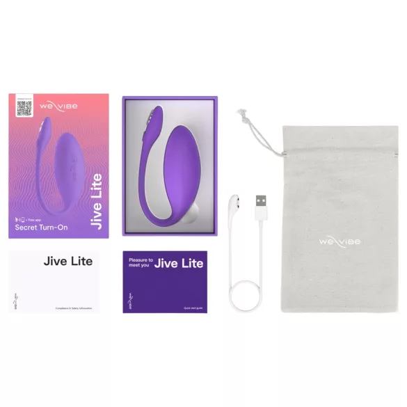 We-Vibe Jive Lite - vibrator jaje na punjenje - aplikacija - ljubičasta