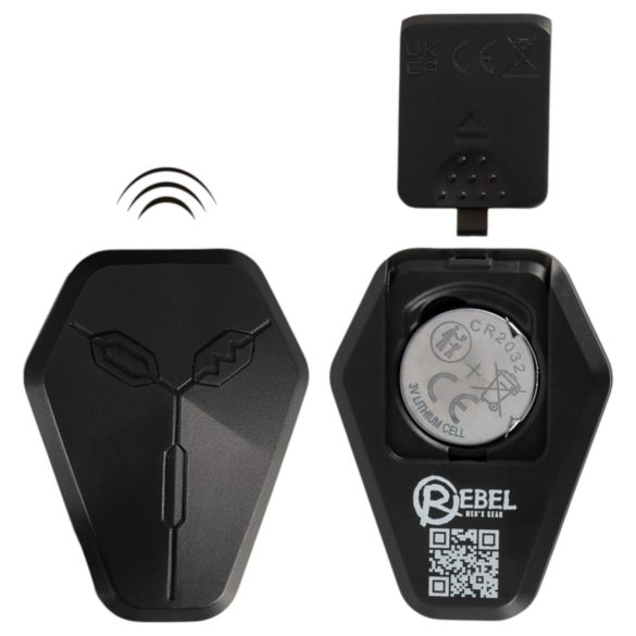 Rebel - vibrator za prostatu s funkcijom potiskivanja - crni