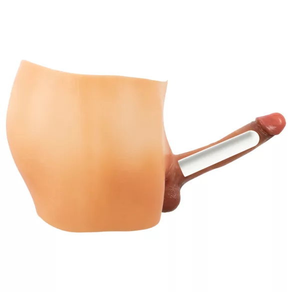 You2Toys Ultra Realistic - vibrirajuće gaćice s penisom - natur