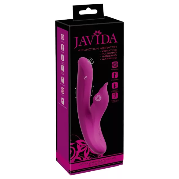 Javida - vibrator za G-točku i klitoris 4u1 - ljubičasti