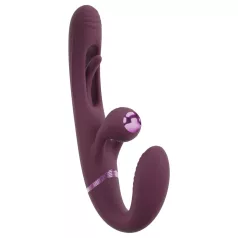 Javida - bešavni pripadajući dvojni vibrator (ljubičasti)