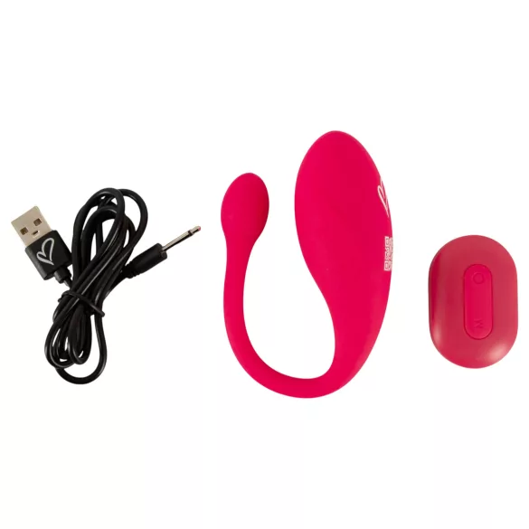 Beau Coeur Koral - vibracijsko jaje s daljinskim upravljačem - pink