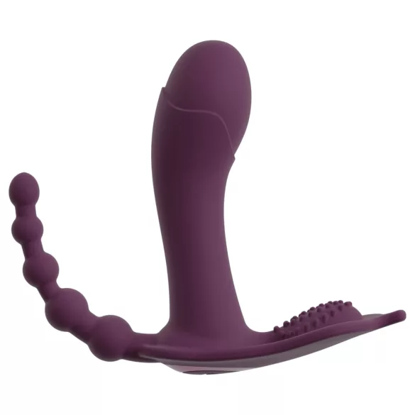 Beau Coeur Ariva - vibrator za gaćice 3u1 - ljubičasta