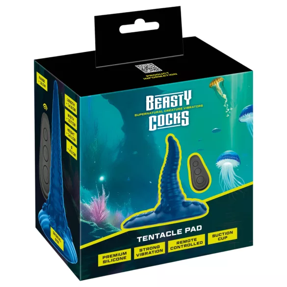 Beasty Cocks - vibrator za G-točku s jastukom - plava