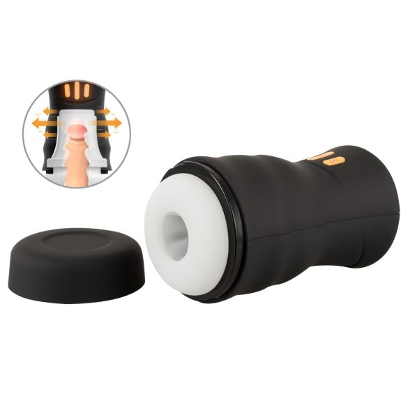 You2Toys Gyro - rotirajući, vibrirajući masturbator (crni)