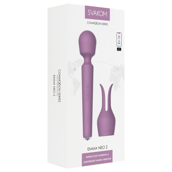 Svakom Emma Neo 2 - pametan masažni vibrator (ljubičasti)