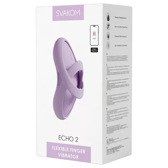 Svakom - Vibrator za prst - pametni, USB punjenje, silikon, roza