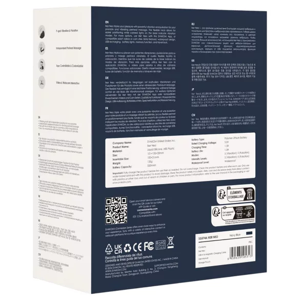 Svakom Iker Neo - interaktivni pulsirajući analni vibrator - silikon plavi